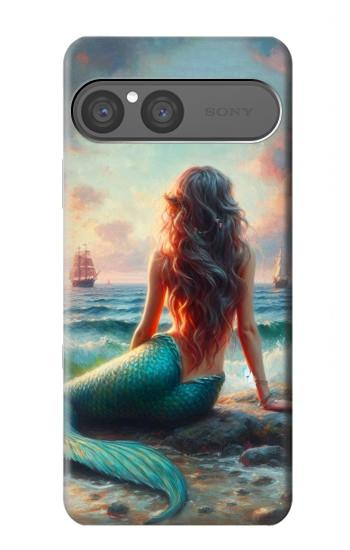 S4006 油絵 人魚 Oil Painting Mermaid Sony Xperia 10 VII バックケース、フリップケース・カバー