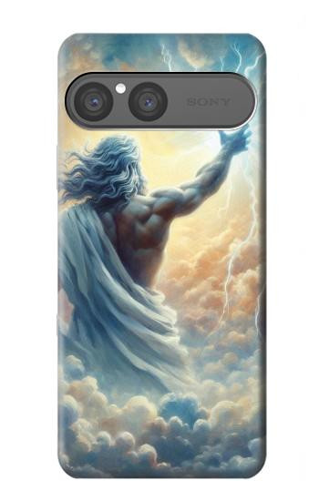 S4028 ゼウス神 雷の力 Zeus God Thunder Power Sony Xperia 10 VII バックケース、フリップケース・カバー