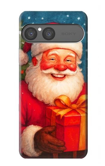 S4046 ハッピーサンタ Happy Santa Sony Xperia 10 VII バックケース、フリップケース・カバー