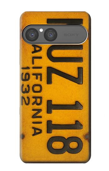S4060 ヴィンテージカリフォルニアの車のナンバープレート Vintage California Car License Plate Sony Xperia 10 VII バックケース、フリップケース・カバー