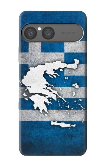S4074 ギリシャの国旗 The Flag of Greece Sony Xperia 10 VII バックケース、フリップケース・カバー