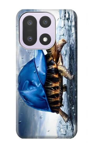 S0084 雨でかめ Turtle in the Rain OnePlus 15 バックケース、フリップケース・カバー