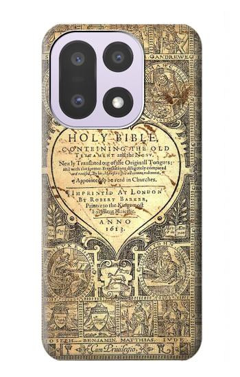 S0330 聖書のページ Bible Page OnePlus 15 バックケース、フリップケース・カバー