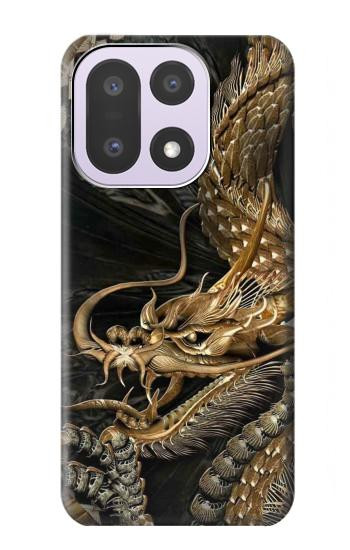 S0426 ゴールドドラゴン Gold Dragon OnePlus 15 バックケース、フリップケース・カバー