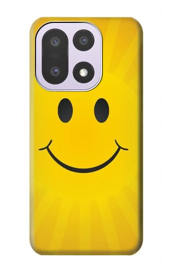 S1146 スマイル黄色の日 Yellow Sun Smile OnePlus 15 バックケース、フリップケース・カバー