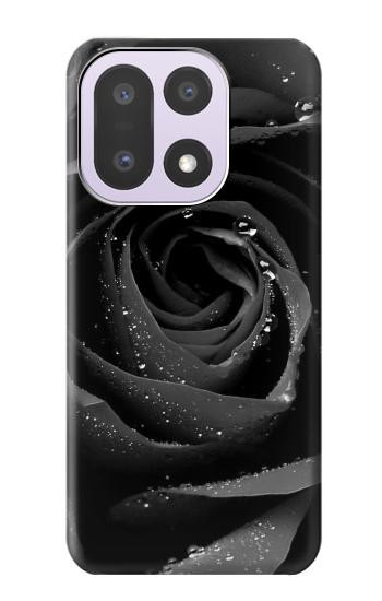 S1598 黒バラ Black Rose OnePlus 15 バックケース、フリップケース・カバー