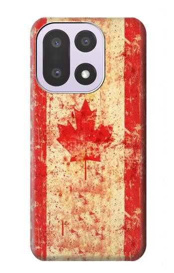 S1603 カナダの国旗ヴィンテージ Canada Flag Old Vintage OnePlus 15 バックケース、フリップケース・カバー