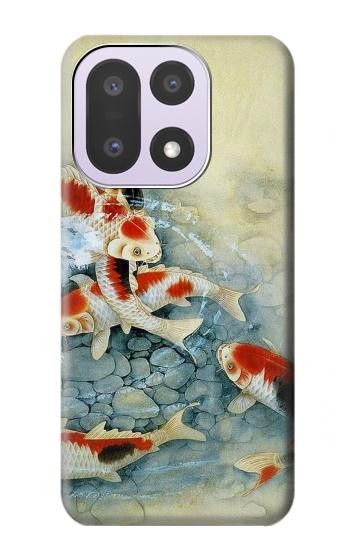S1654 魚アート絵画 Koi Carp Fish Art Painting OnePlus 15 バックケース、フリップケース・カバー
