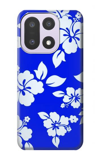 S2244 ハワイのハイビスカス青柄 Hawaiian Hibiscus Blue Pattern OnePlus 15 バックケース、フリップケース・カバー