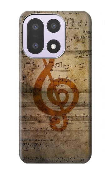 S2368 楽譜ノート Sheet Music Notes OnePlus 15 バックケース、フリップケース・カバー