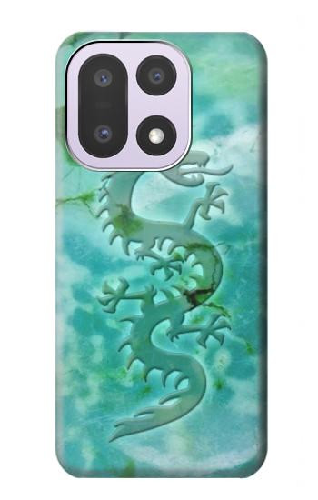 S2653 ドラゴングリーンターコイズストーングラフィックプリント Chinese Dragon Green Turquoise Stone Graphic Printed OnePlus 15 バックケース、フリップケース・カバー