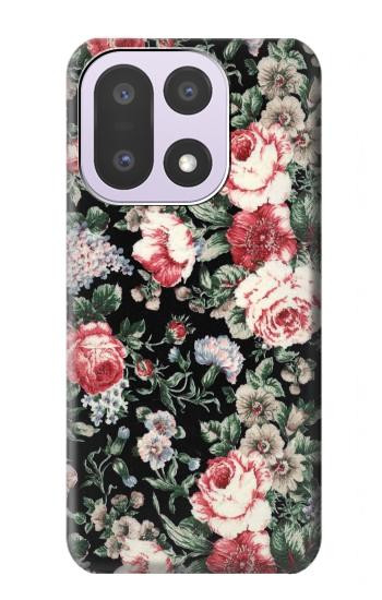 S2727 ヴィンテージローズ柄 Vintage Rose Pattern OnePlus 15 バックケース、フリップケース・カバー