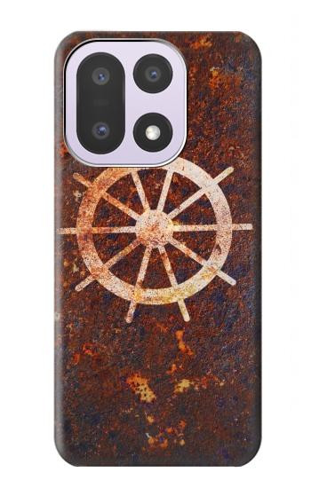 S2766 船 ホイール 錆 Ship Wheel Rusty Texture OnePlus 15 バックケース、フリップケース・カバー