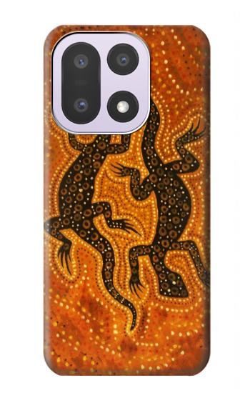 S2901 リザードアボリジニアート Lizard Aboriginal Art OnePlus 15 バックケース、フリップケース・カバー