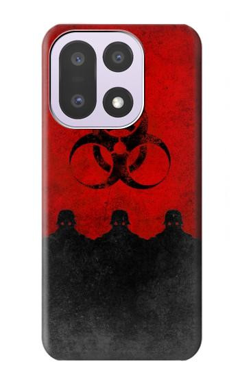 S2917 バイオハザードウイルスの警告 Biohazards Virus Red Alert OnePlus 15 バックケース、フリップケース・カバー