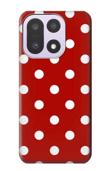 S2951 赤の水玉 Red Polka Dots OnePlus 15 バックケース、フリップケース・カバー