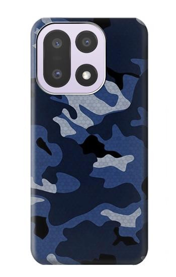 S2959 海軍迷彩 Navy Blue Camo Camouflage OnePlus 15 バックケース、フリップケース・カバー