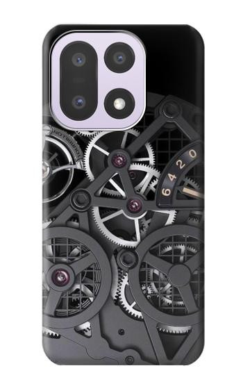 S3176 時計の中 Inside Watch Black OnePlus 15 バックケース、フリップケース・カバー