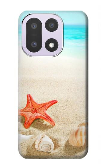 S3212 シーシェルズ・ヒトデ・ビーチ Sea Shells Starfish Beach OnePlus 15 バックケース、フリップケース・カバー