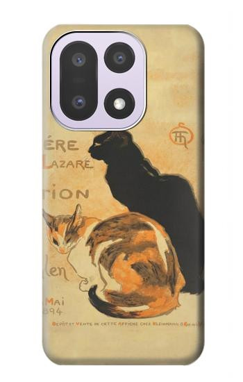 S3229 ヴィンテージ猫ポスター Vintage Cat Poster OnePlus 15 バックケース、フリップケース・カバー