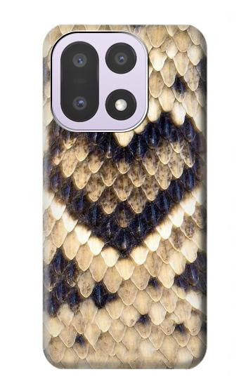 S3417 ダイヤモンドガラガラヘビグラフィックプリント Diamond Rattle Snake Graphic Print OnePlus 15 バックケース、フリップケース・カバー