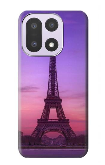 S3447 エッフェルパリの夕日 Eiffel Paris Sunset OnePlus 15 バックケース、フリップケース・カバー