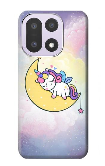 S3485 かわいい眠りユニコーン Cute Unicorn Sleep OnePlus 15 バックケース、フリップケース・カバー