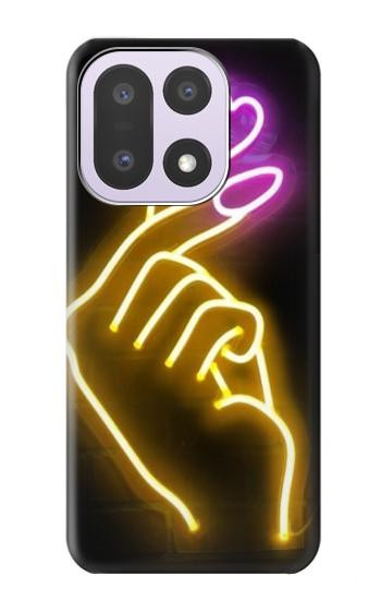 S3512 かわいいミニハート Cute Mini Heart Neon Graphic OnePlus 15 バックケース、フリップケース・カバー