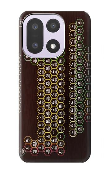 S3544 ネオンハニカム周期表 Neon Honeycomb Periodic Table OnePlus 15 バックケース、フリップケース・カバー