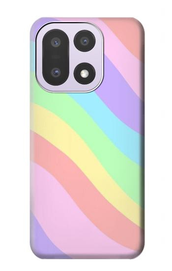 S3810 パステルユニコーンサマー波 Pastel Unicorn Summer Wave OnePlus 15 バックケース、フリップケース・カバー