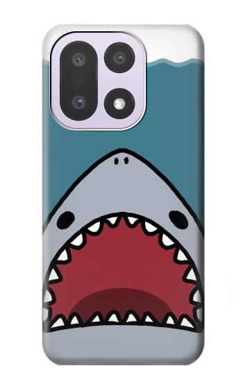 S3825 漫画のサメの海のダイビング Cartoon Shark Sea Diving OnePlus 15 バックケース、フリップケース・カバー
