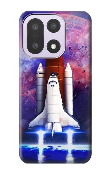 S3913 カラフルな星雲スペースシャトル Colorful Nebula Space Shuttle OnePlus 15 バックケース、フリップケース・カバー