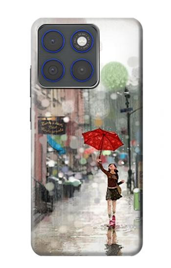 S0108 雨の中の少女 Girl in The Rain Motorola Edge 70 バックケース、フリップケース・カバー