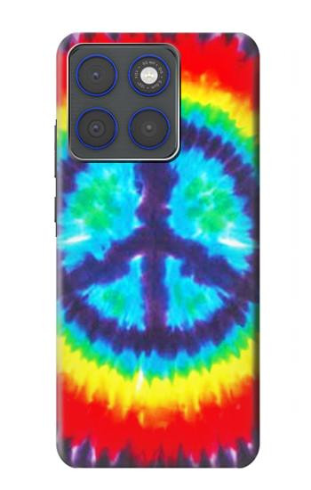 S1870 絞り染め 平和 Tie Dye Peace Motorola Edge 70 バックケース、フリップケース・カバー