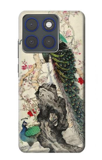 S2086 孔雀の絵画 Peacock Painting Motorola Edge 70 バックケース、フリップケース・カバー