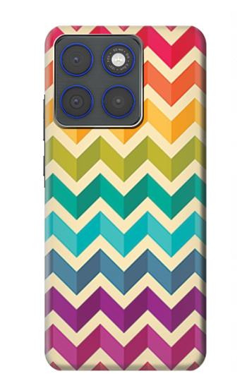 S2362 カラフルなシェブロンジグザグパターン Rainbow Colorful Shavron Zig Zag Pattern Motorola Edge 70 バックケース、フリップケース・カバー