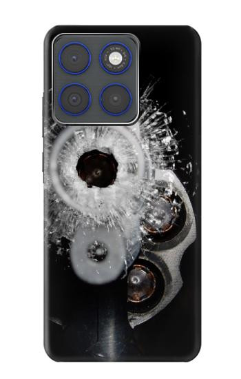 S2387 銃 弾丸 穴ガラス Gun Bullet Hole Glass Motorola Edge 70 バックケース、フリップケース・カバー