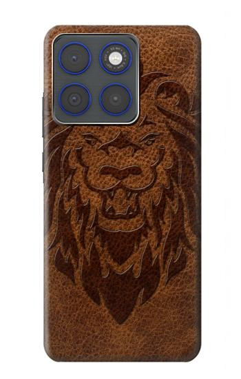 S2529 レオゾディアックタトゥーブラウングラフィック Leo Zodiac Tattoo Brown Graphic Print Motorola Edge 70 バックケース、フリップケース・カバー
