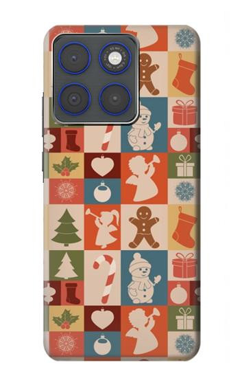 S2854 かわいいクリスマスのパターン Cute Xmas Pattern Motorola Edge 70 バックケース、フリップケース・カバー