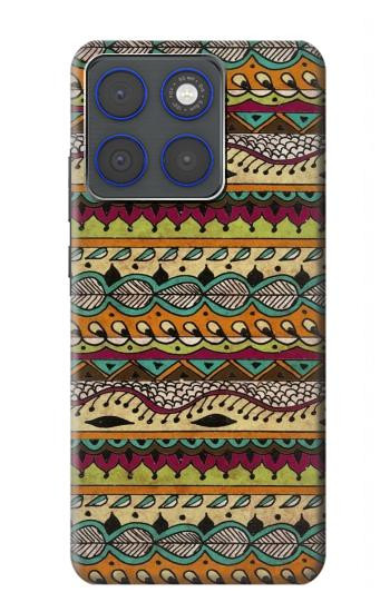 S2860 アステカ ヒッピー柄 Aztec Boho Hippie Pattern Motorola Edge 70 バックケース、フリップケース・カバー