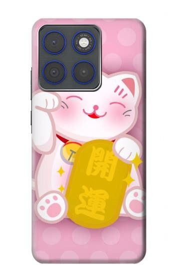 S3025 招き猫 Pink Maneki Neko Lucky Cat Motorola Edge 70 バックケース、フリップケース・カバー