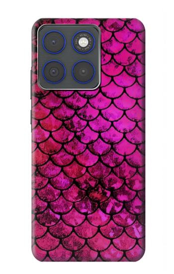 S3051 ピンク人魚のスケール Pink Mermaid Fish Scale Motorola Edge 70 バックケース、フリップケース・カバー
