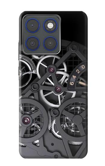 S3176 時計の中 Inside Watch Black Motorola Edge 70 バックケース、フリップケース・カバー