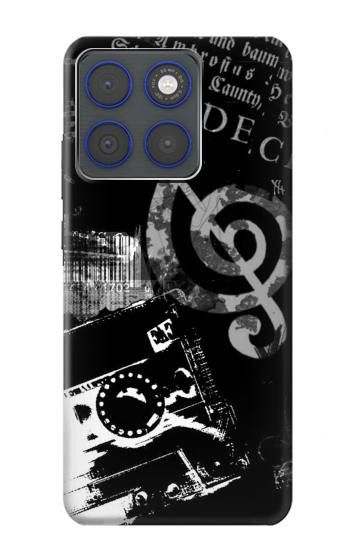 S3197 音楽・カセット・ノート Music Cassette Note Motorola Edge 70 バックケース、フリップケース・カバー