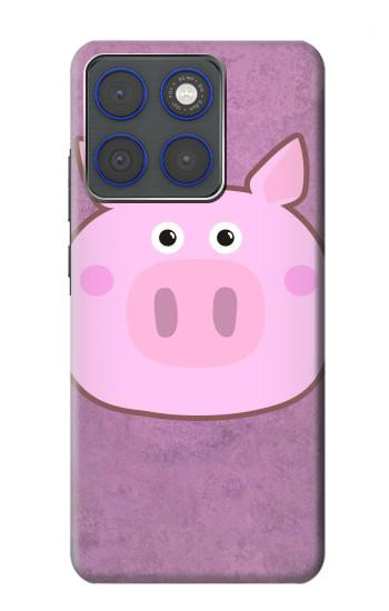 S3269 豚の漫画 Pig Cartoon Motorola Edge 70 バックケース、フリップケース・カバー