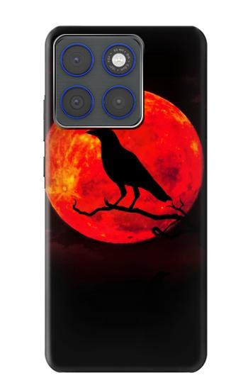 S3328 カラス赤い月 Crow Red Moon Motorola Edge 70 バックケース、フリップケース・カバー