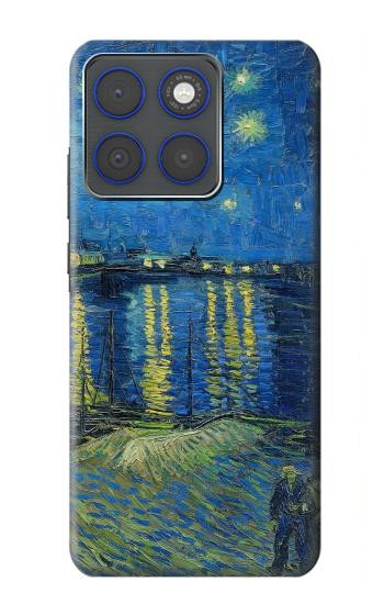 S3336 ヴァン・ゴッホローソンの星空 Van Gogh Starry Night Over the Rhone Motorola Edge 70 バックケース、フリップケース・カバー
