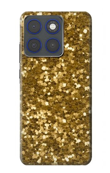 S3388 ゴールドラメグラフィックプリント Gold Glitter Graphic Print Motorola Edge 70 バックケース、フリップケース・カバー