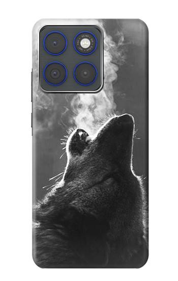 S3505 オオカミ Wolf Howling Motorola Edge 70 バックケース、フリップケース・カバー