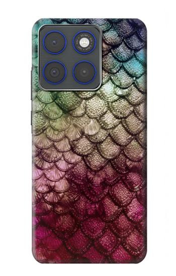 S3539 人魚の鱗 Mermaid Fish Scale Motorola Edge 70 バックケース、フリップケース・カバー